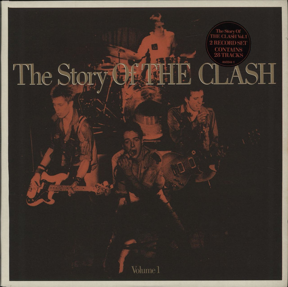 The Clash The Story Of The Clash Volume 1 - Red Stickered Sleeve UK 2-LP vinyl record set (Double LP Album) 4602441