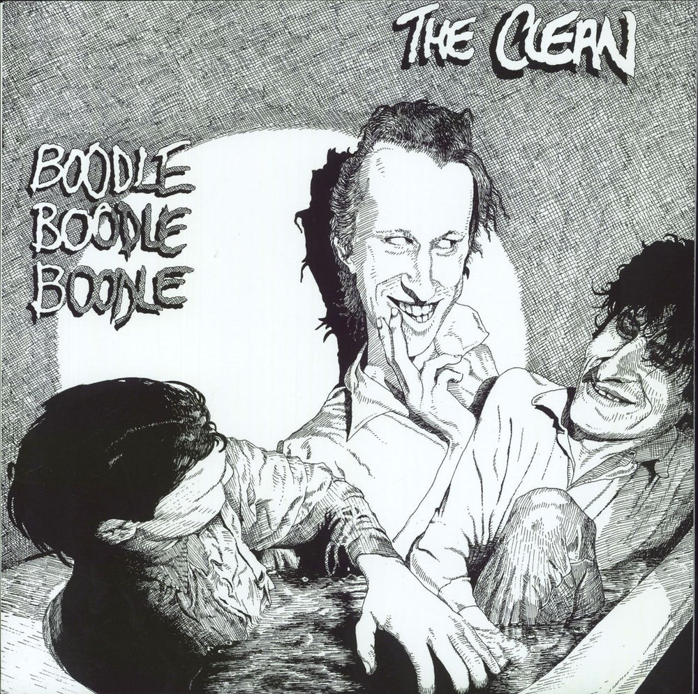 The Clean Boodle Boodle Boodle - White/Black Swirl Vinyl + Comic Book US vinyl LP album (LP record) MRG779