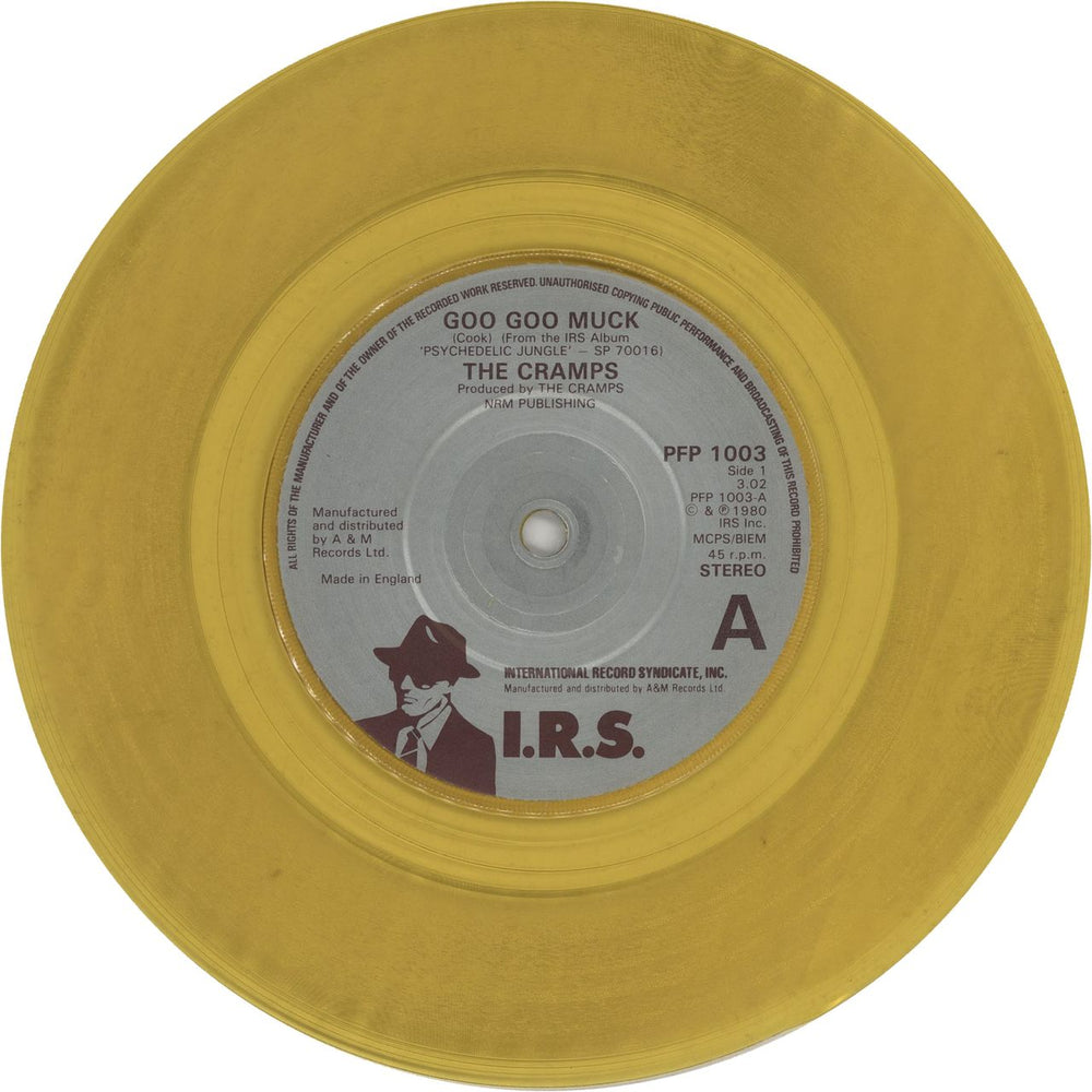 The Cramps Goo Goo Muck - Yellow Vinyl UK 7" vinyl single (7 inch record / 45) CRA07GO272898