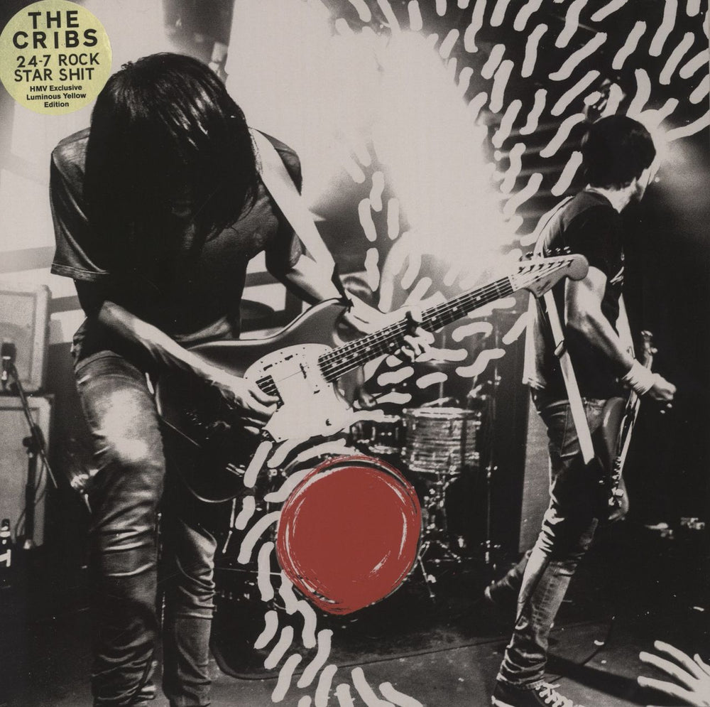 The Cribs 24-7 Rock Star Shit - Luminous Yellow Vinyl UK vinyl LP album (LP record) 5060463415112