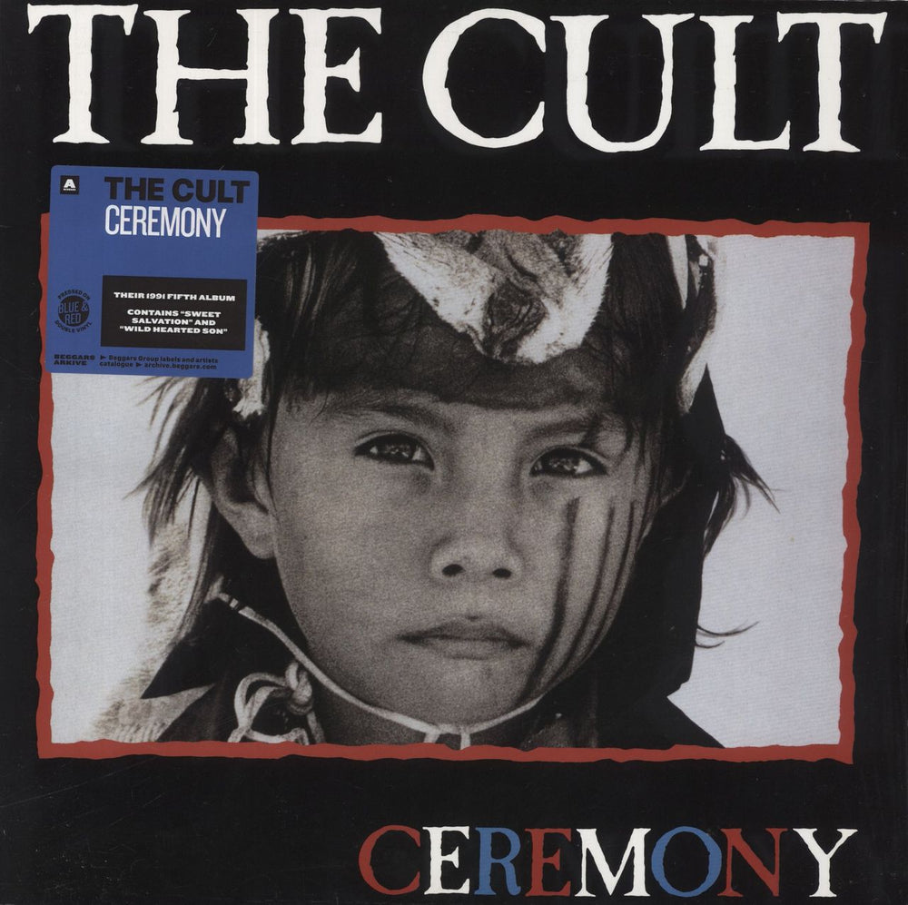 The Cult Ceremony - Blue & Red Vinyl UK 2-LP vinyl record set (Double LP Album) BBQ2297LPE