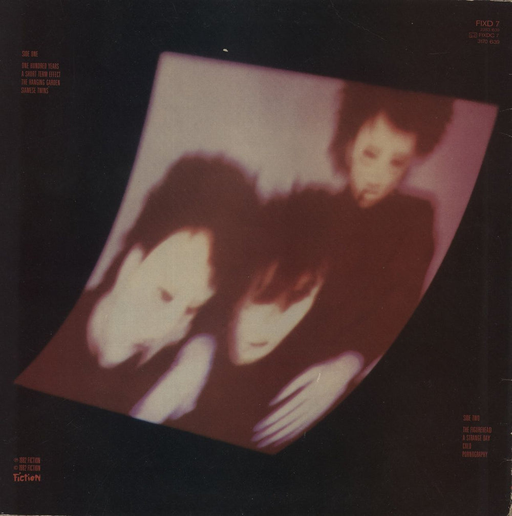 The Cure Pornography + Inner - VG UK vinyl LP album (LP record)