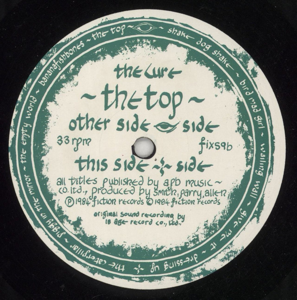 The Cure The Top - 2nd UK vinyl LP album (LP record) CURLPTH672593