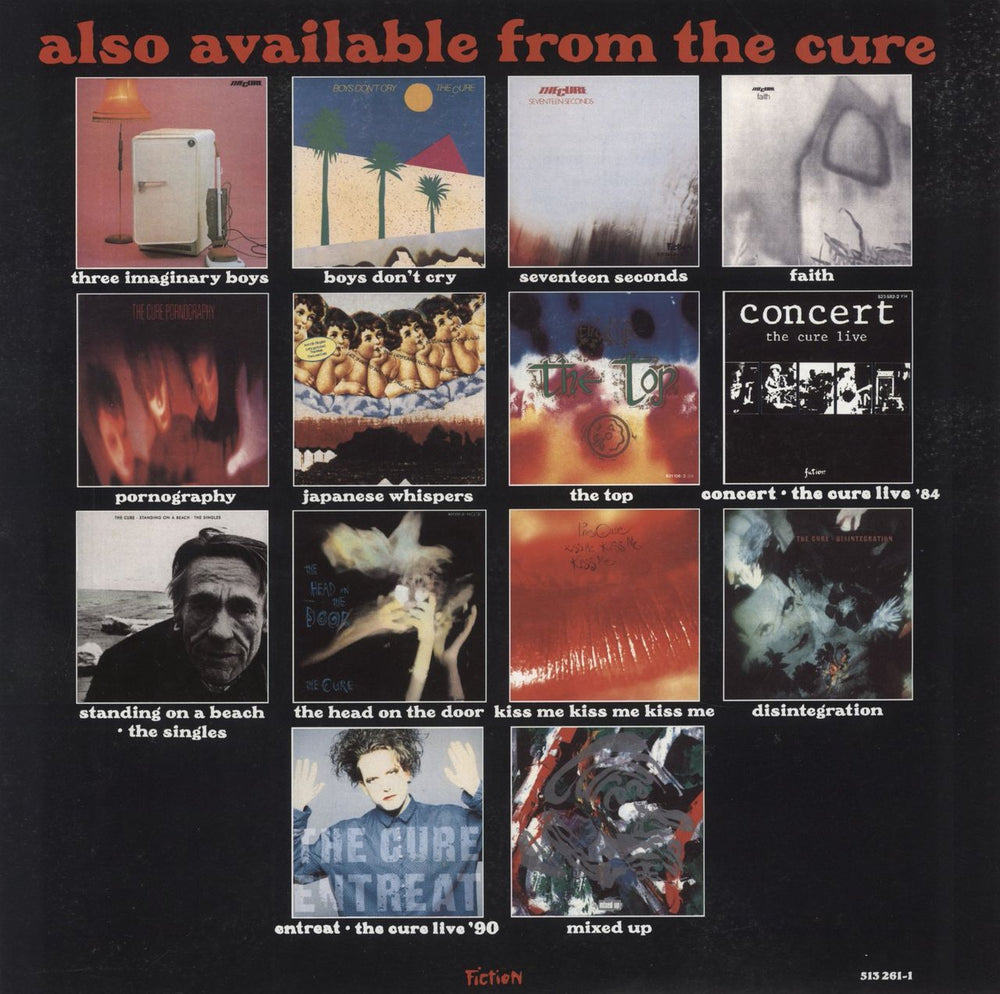 The Cure Wish - EX UK 2-LP vinyl record set (Double LP Album) FIXH20