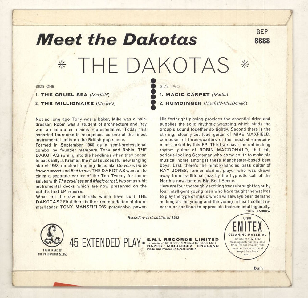 The Dakotas Meet The Dakotas - EX UK 7" vinyl single (7 inch record / 45) TD-07ME737982