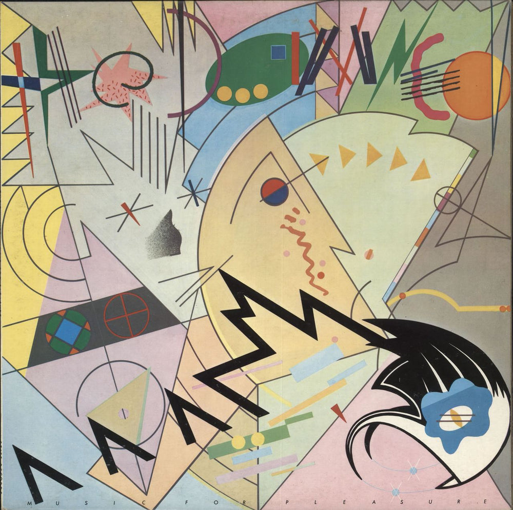 The Damned Music For Pleasure - 1st - EX UK vinyl LP album (LP record) SEEZ5