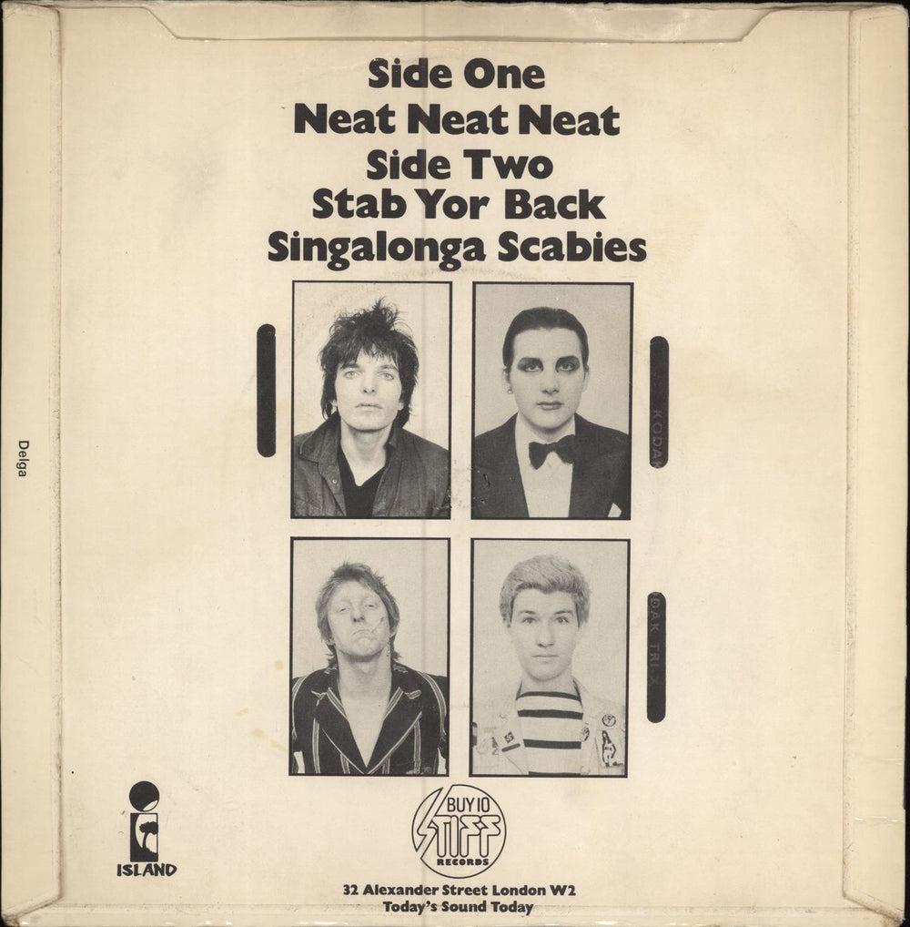 The Damned Neat Neat Neat - 1st - P/S UK 7" vinyl single (7 inch record / 45)