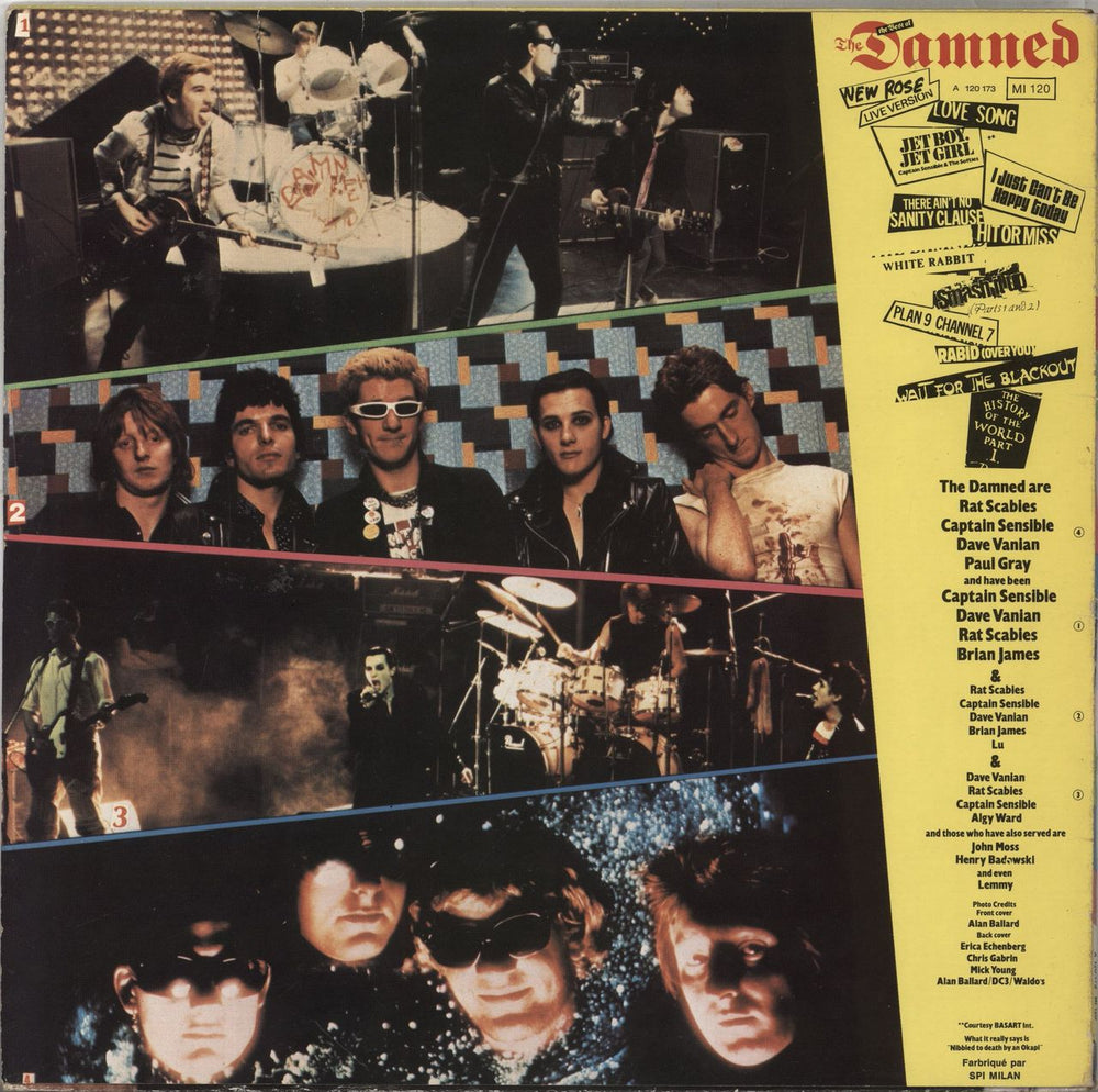 The Damned The Best Of The Damned French vinyl LP album (LP record)