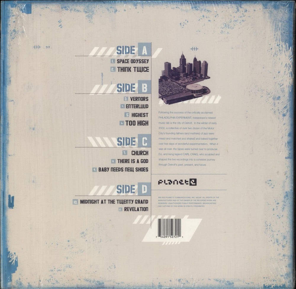 The Detroit Experiment The Detroit Experiment - Shrink US 2-LP vinyl record set (Double LP Album) 754091527211