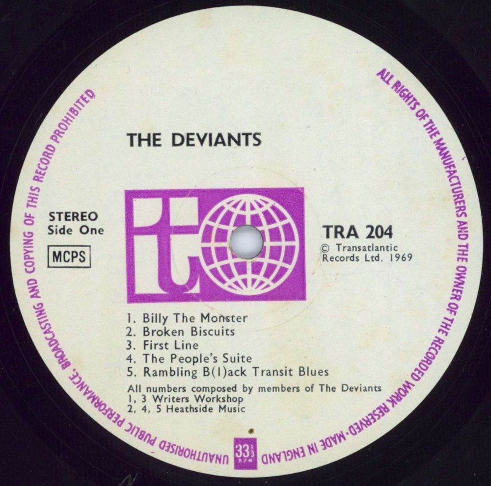 The Deviants The Deviants UK vinyl LP album (LP record) DVTLPTH792660