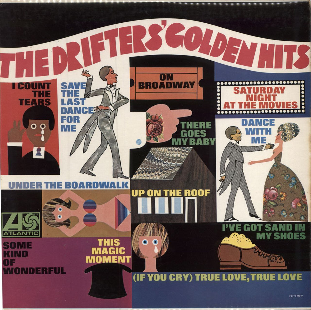 The Drifters Golden Hits UK vinyl LP album (LP record) K40018