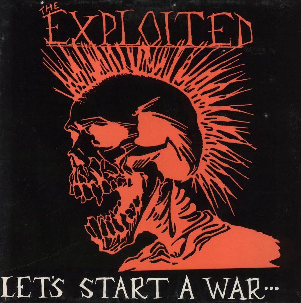 The Exploited Let's Start A War... ...Said Maggie One Day - VG UK vinyl LP album (LP record) PAX18