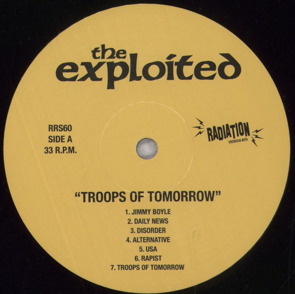 The Exploited Troops Of Tomorrow Italian vinyl LP album (LP record) EXDLPTR845237