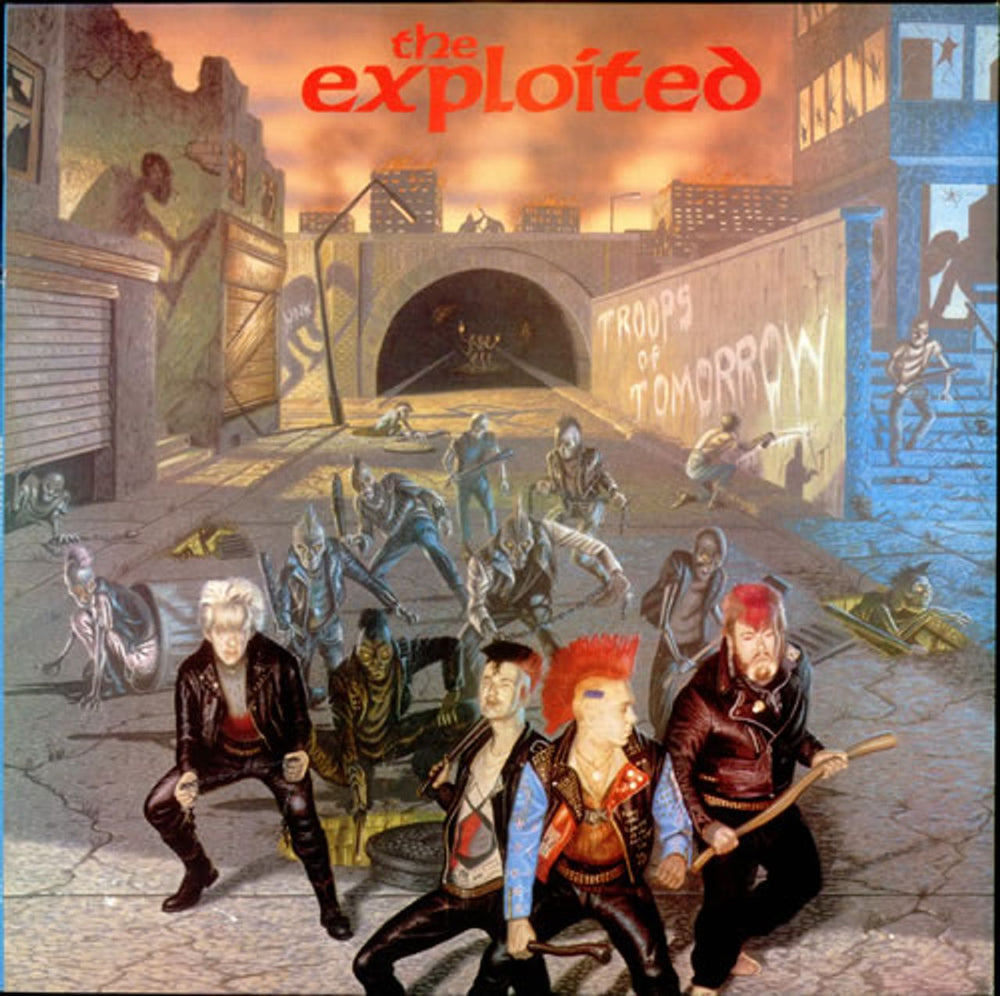 The Exploited Troops Of Tomorrow + Inner UK vinyl LP album (LP record) SEC8