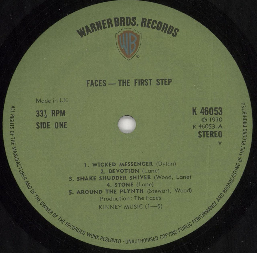 The Faces First Step - 2nd - 'Made in UK' label UK vinyl LP album (LP record) FCELPFI730623