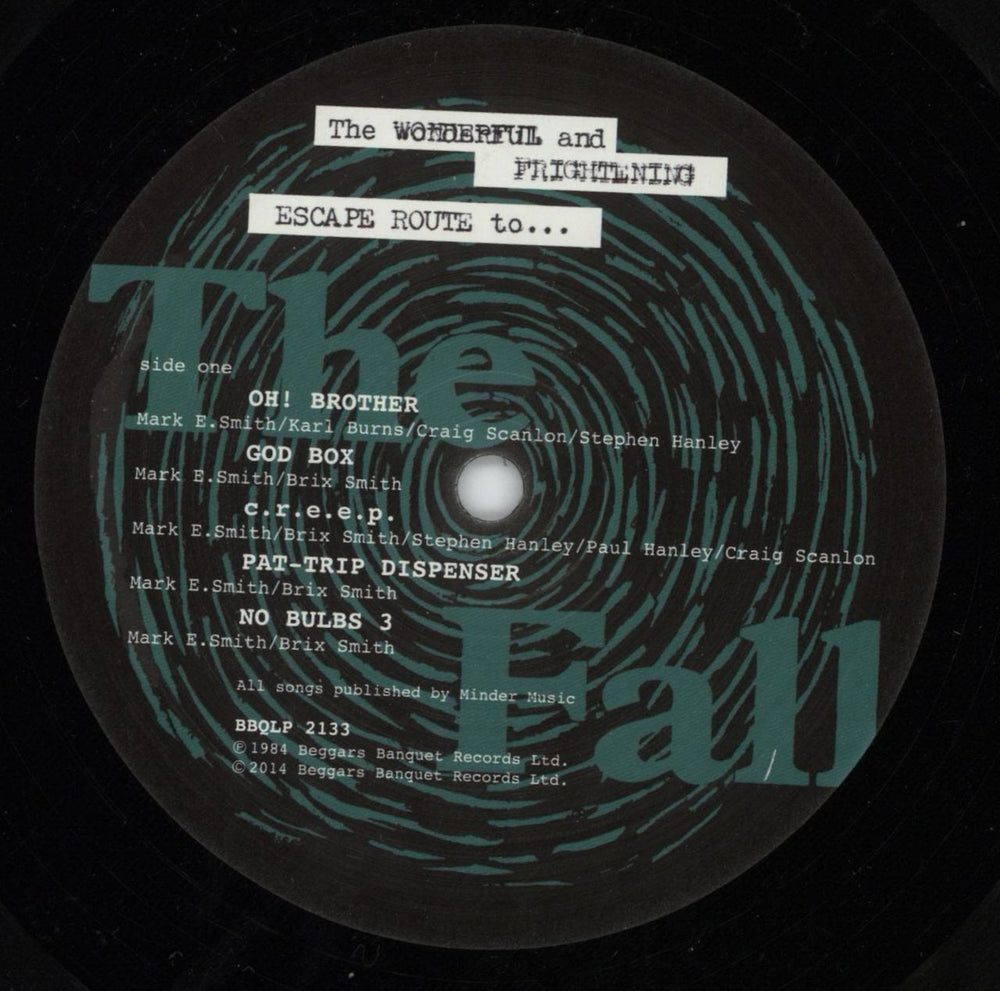 The Fall The Wonderful And Frightening Escape Route To... UK vinyl LP album (LP record) FLLLPTH874277