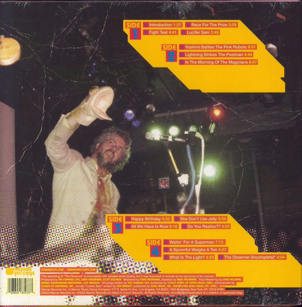 The Flaming Lips Live 2003 (Yoshimi Battles The Pink Robots Live At The Forum, London, UK Jan. 22, 2003) - Sealed US 2-LP vinyl record set (Double LP Album) 093624872733