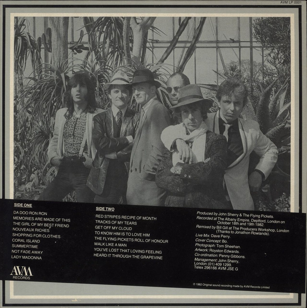 The Flying Pickets Live At The Albany Empire UK vinyl LP album (LP record)