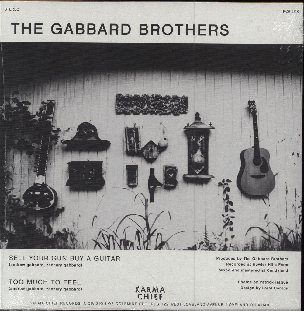 The Gabbard Brothers Sell Your Gun Buy A Guitar - Teal - Sealed US 7" vinyl single (7 inch record / 45) 674862654857