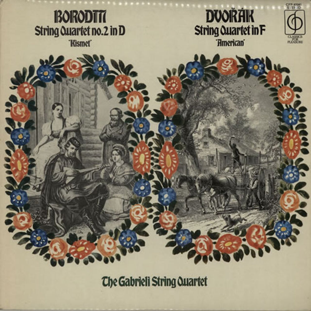 The Gabrieli String Quartet Borodin: String Quartet No. 2 in D 'Kismet' / Dvorák: String Quartet In F 'American' UK vinyl LP album (LP record) CFP40041