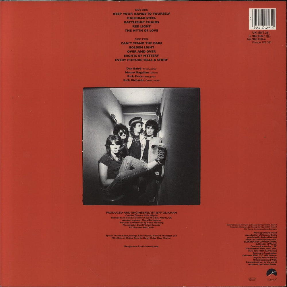 The Georgia Satellites Georgia Satellites - Hype Stickered UK vinyl LP album (LP record) 075596049610