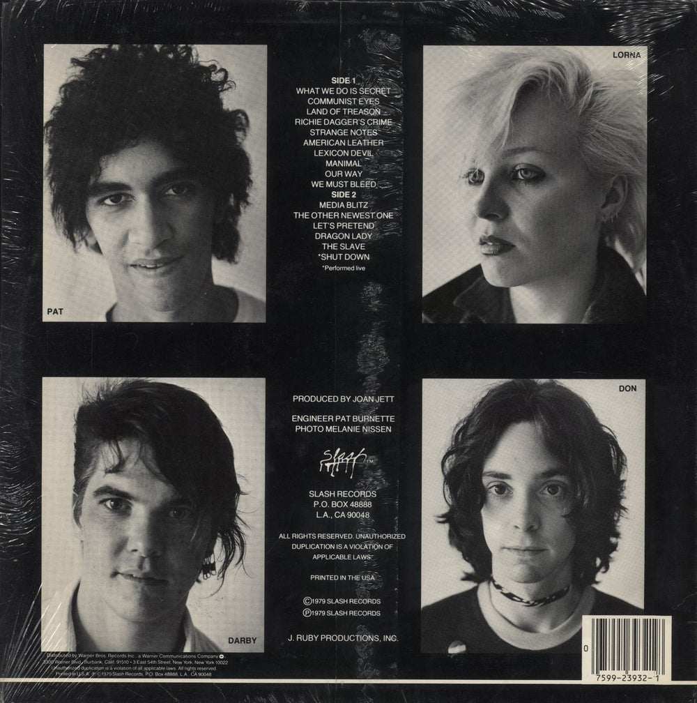 The Germs GI US vinyl LP album (LP record) 075992393218