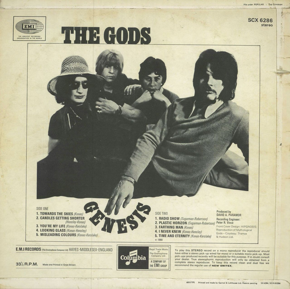 The Gods Genesis - 1st UK vinyl LP album (LP record)