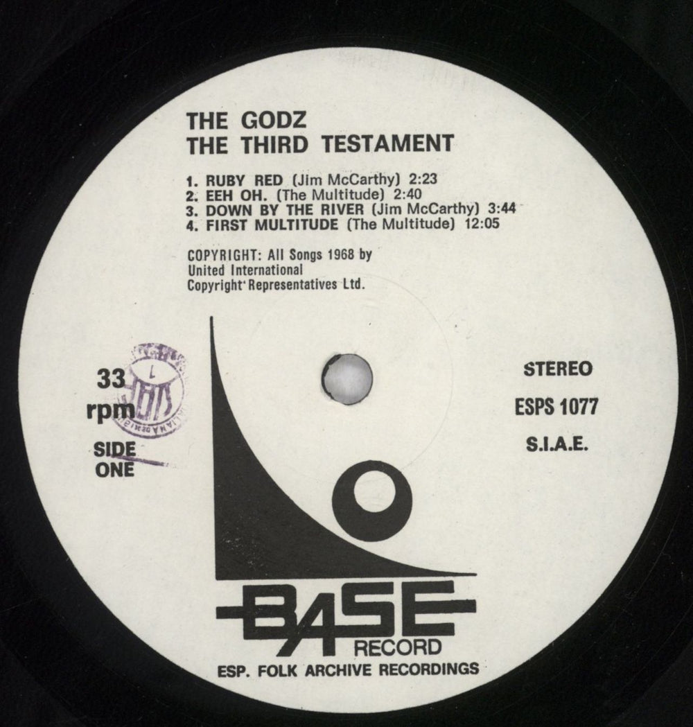 The Godz The Third Testament Italian vinyl LP album (LP record) GDZLPTH845988