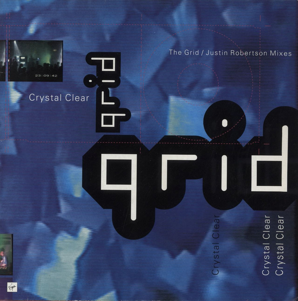 The Grid Crystal Clear UK 12" vinyl single (12 inch record / Maxi-single) VST1442