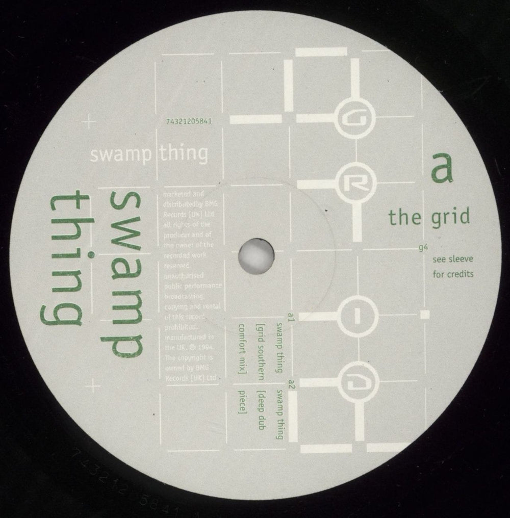The Grid Swamp Thing UK 12" vinyl single (12 inch record / Maxi-single) GRI12SW107615
