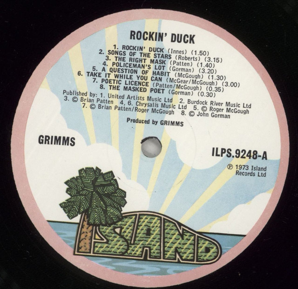 The Grimms Rockin' Duck - Sliding Duck Sleeve UK vinyl LP album (LP record) GIMLPRO272617