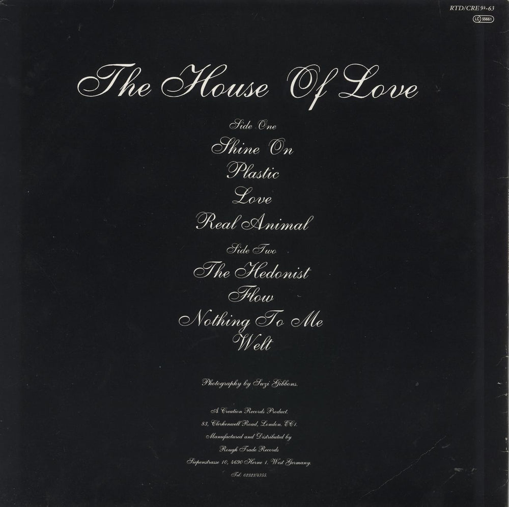 The House Of Love The House Of Love German vinyl LP album (LP record)