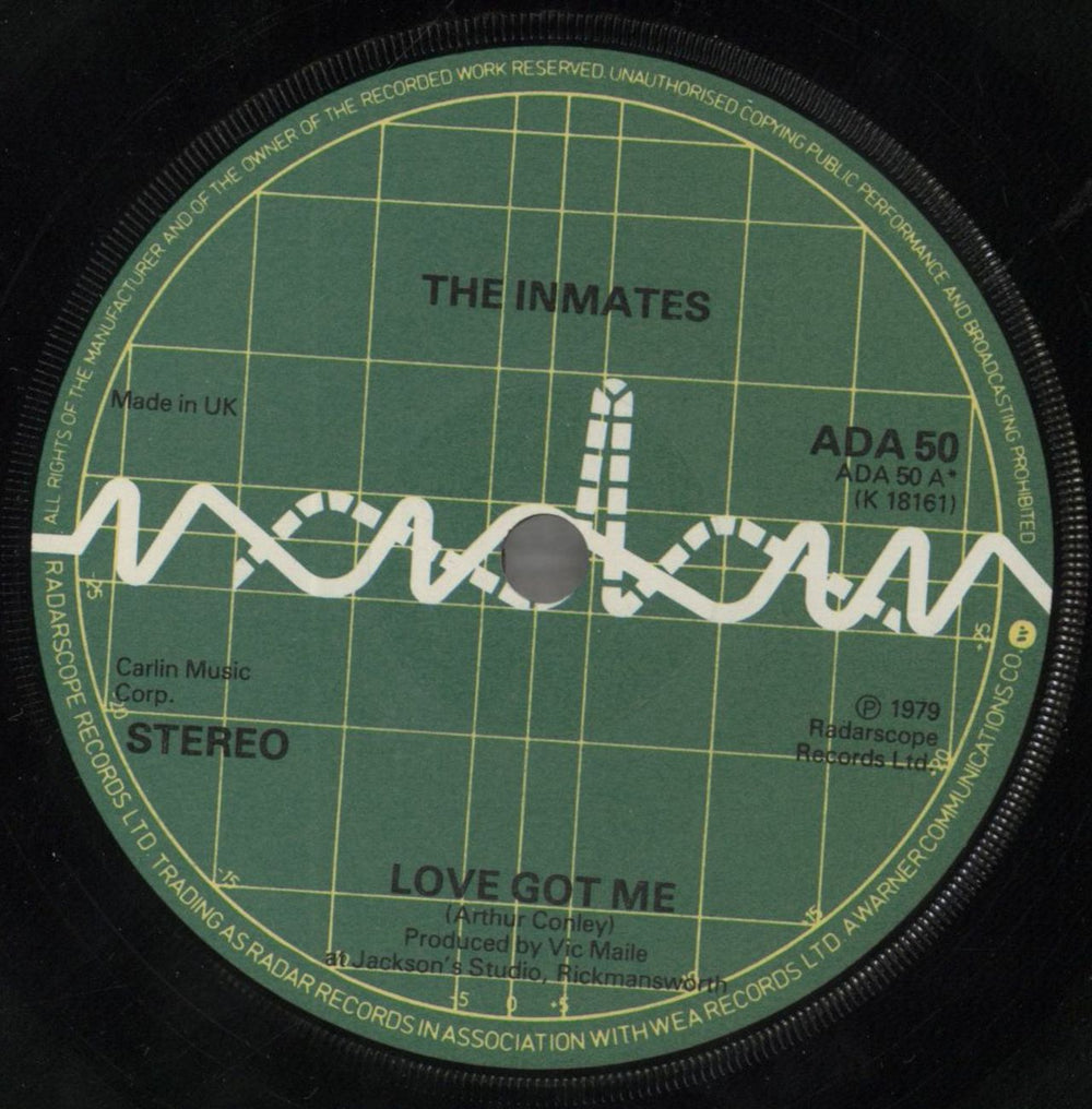 The Inmates Love Got Me + p/s UK 7" vinyl single (7 inch record / 45) INM07LO671870