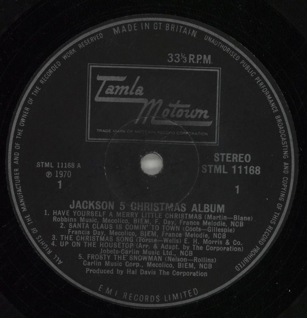 The Jackson Five Christmas Album UK vinyl LP album (LP record) JKSLPCH301088