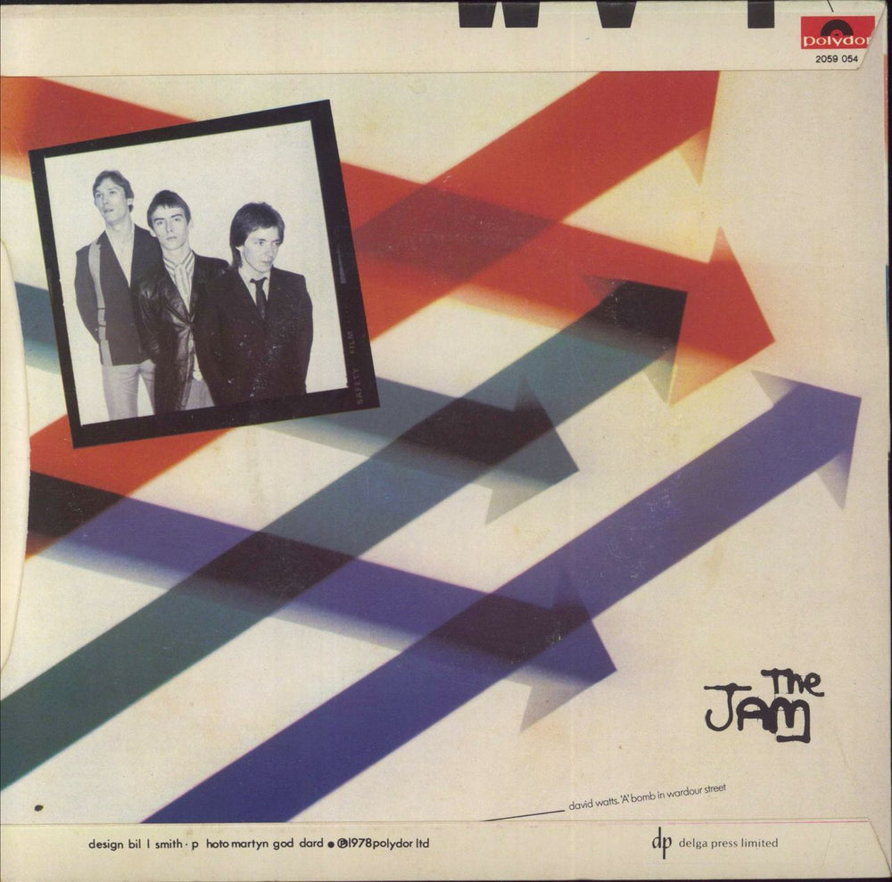 The Jam David Watts - Inj + Picture Sleeve UK 7" vinyl single (7 inch record / 45)