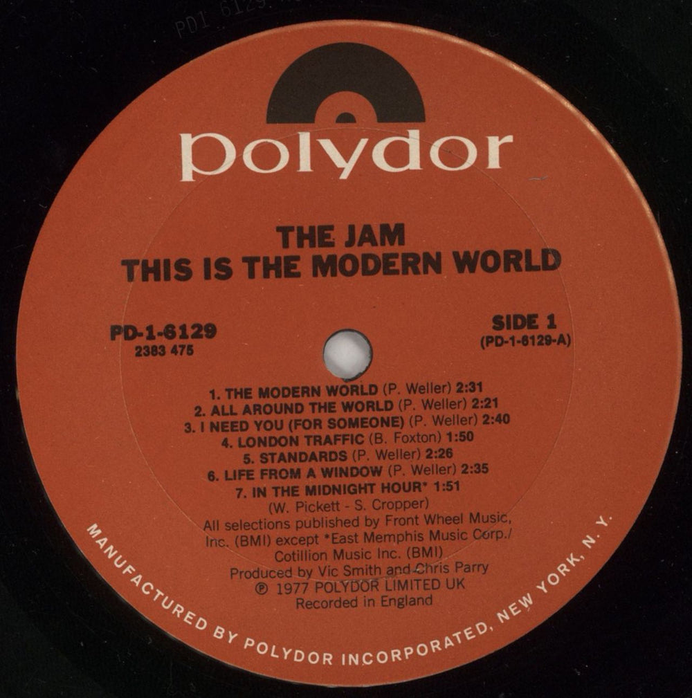 The Jam This Is The Modern World - EX US vinyl LP album (LP record) JAMLPTH654523