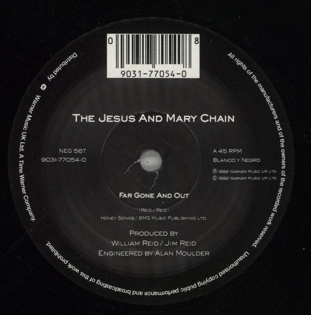 The Jesus & Mary Chain Far Gone And Out UK 12" vinyl single (12 inch record / Maxi-single) JMC12FA109909