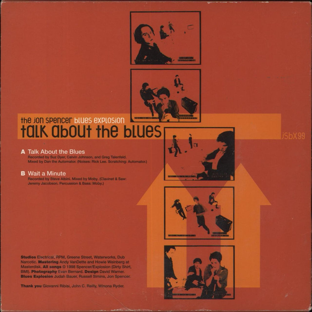 The Jon Spencer Blues Explosion Talk About The Blues UK 7" vinyl single (7 inch record / 45) 5016025102266