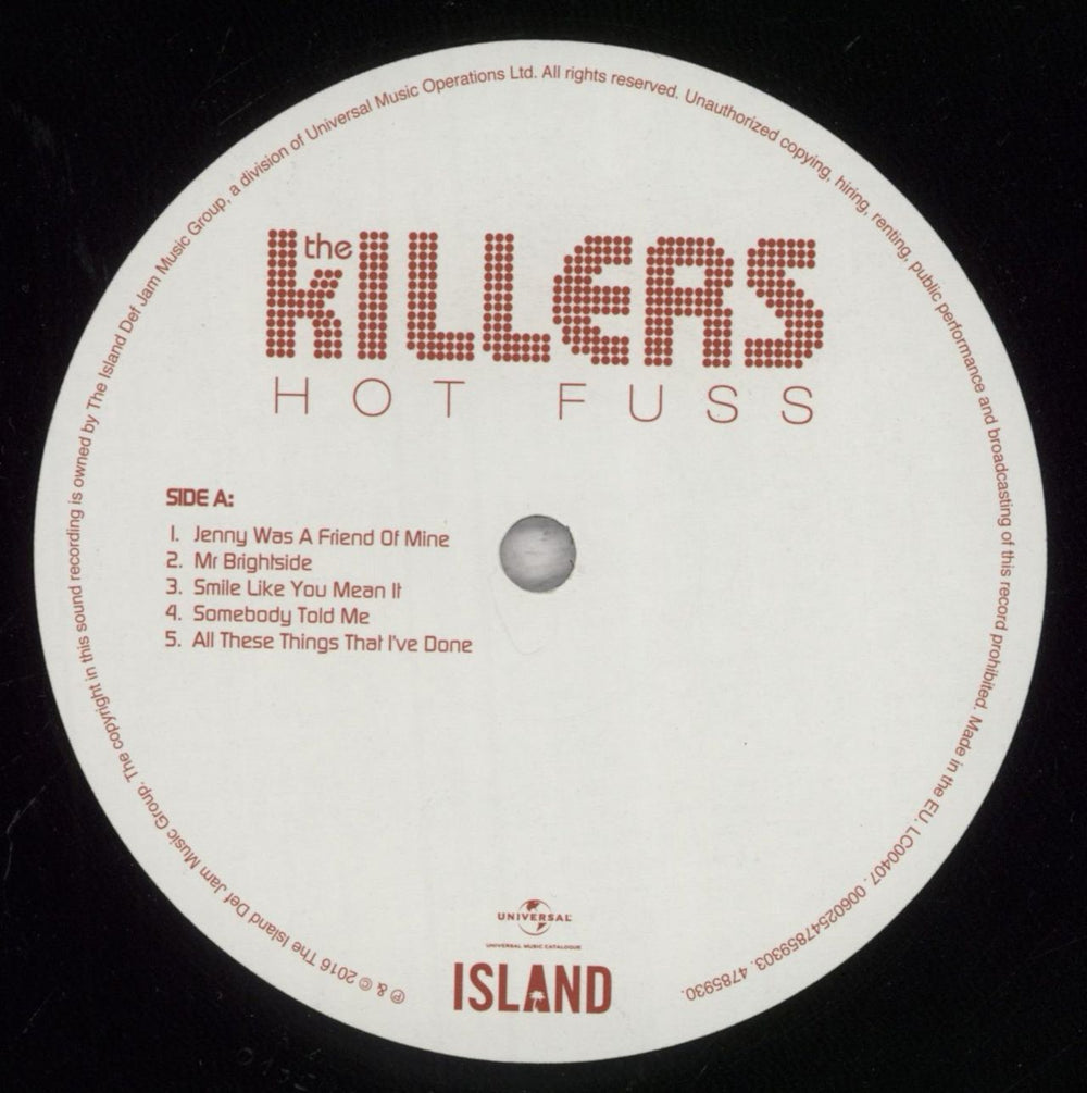 The Killers Hot Fuss - 180gm UK vinyl LP album (LP record) TKILPHO840948