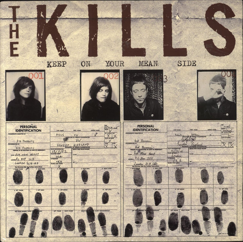The Kills Keep On Your Mean Side US vinyl LP album (LP record) 06076-83209-1