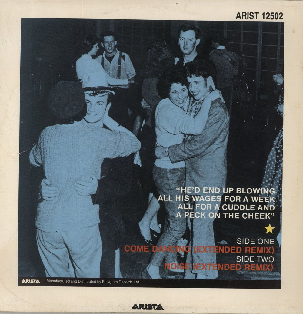 The Kinks Come Dancing UK 12" vinyl single (12 inch record / Maxi-single)