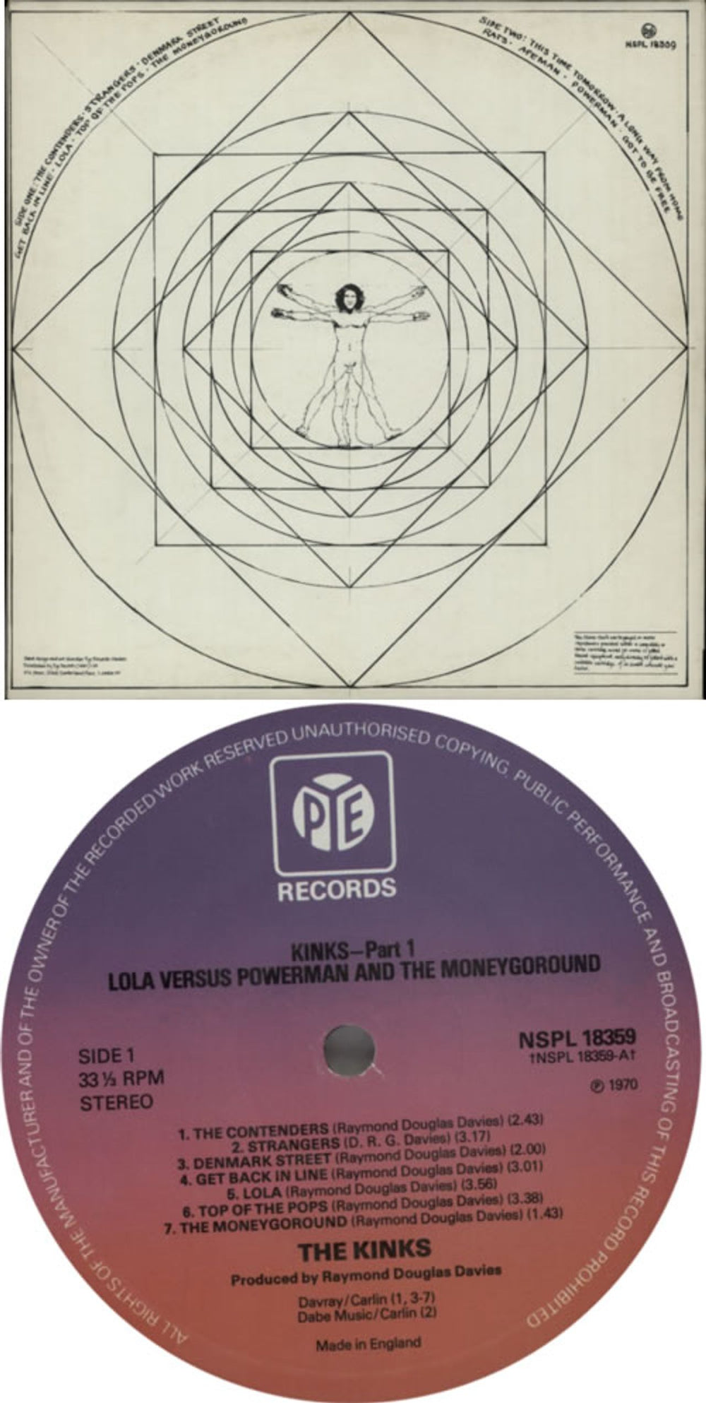 The Kinks Lola Versus Powerman And The Moneyground - Part 1 - 2nd UK vinyl LP album (LP record) KINLPLO388815