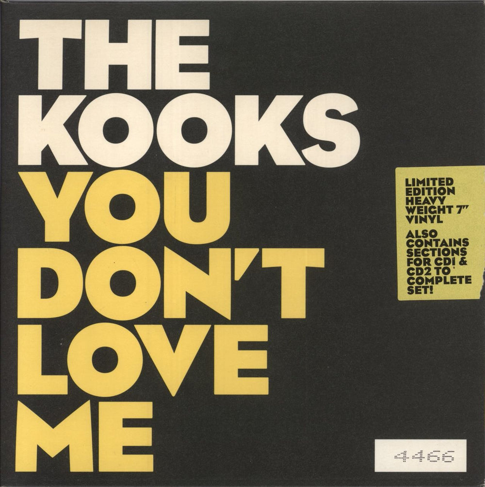 The Kooks You Don't Love Me UK 7" vinyl single (7 inch record / 45) VS1910