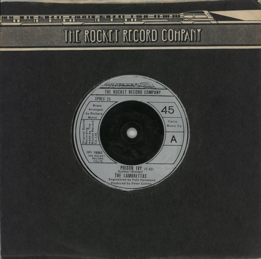 The Lambrettas Poison Ivy UK 7" vinyl single (7 inch record / 45) XPRES25