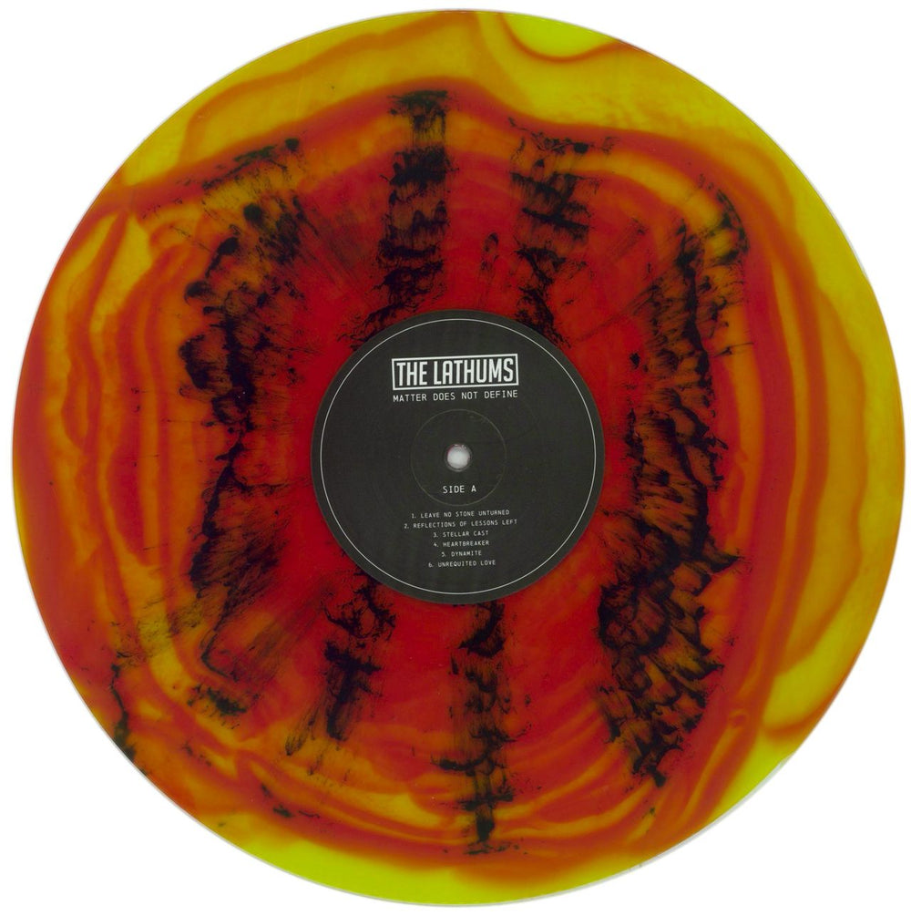 The Lathums Matter Does Not Define - Red & Yellow with Black ‘Dynamite’ Splatter Vinyl UK vinyl LP album (LP record) 3KJLPMA862699