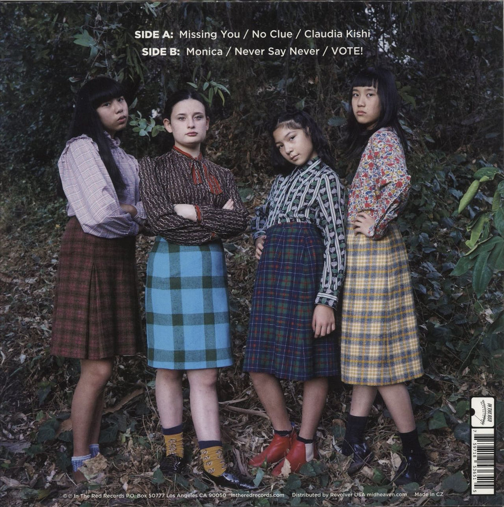 The Linda Lindas The Linda Lindas - Green & Blue Split With Yellow Splatter Vinyl UK 12" vinyl single (12 inch record / Maxi-single) 759718536515