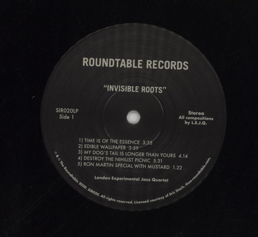 The London Experimental Jazz Quartet Invisible Roots Australian vinyl LP album (LP record) 75OLPIN853465