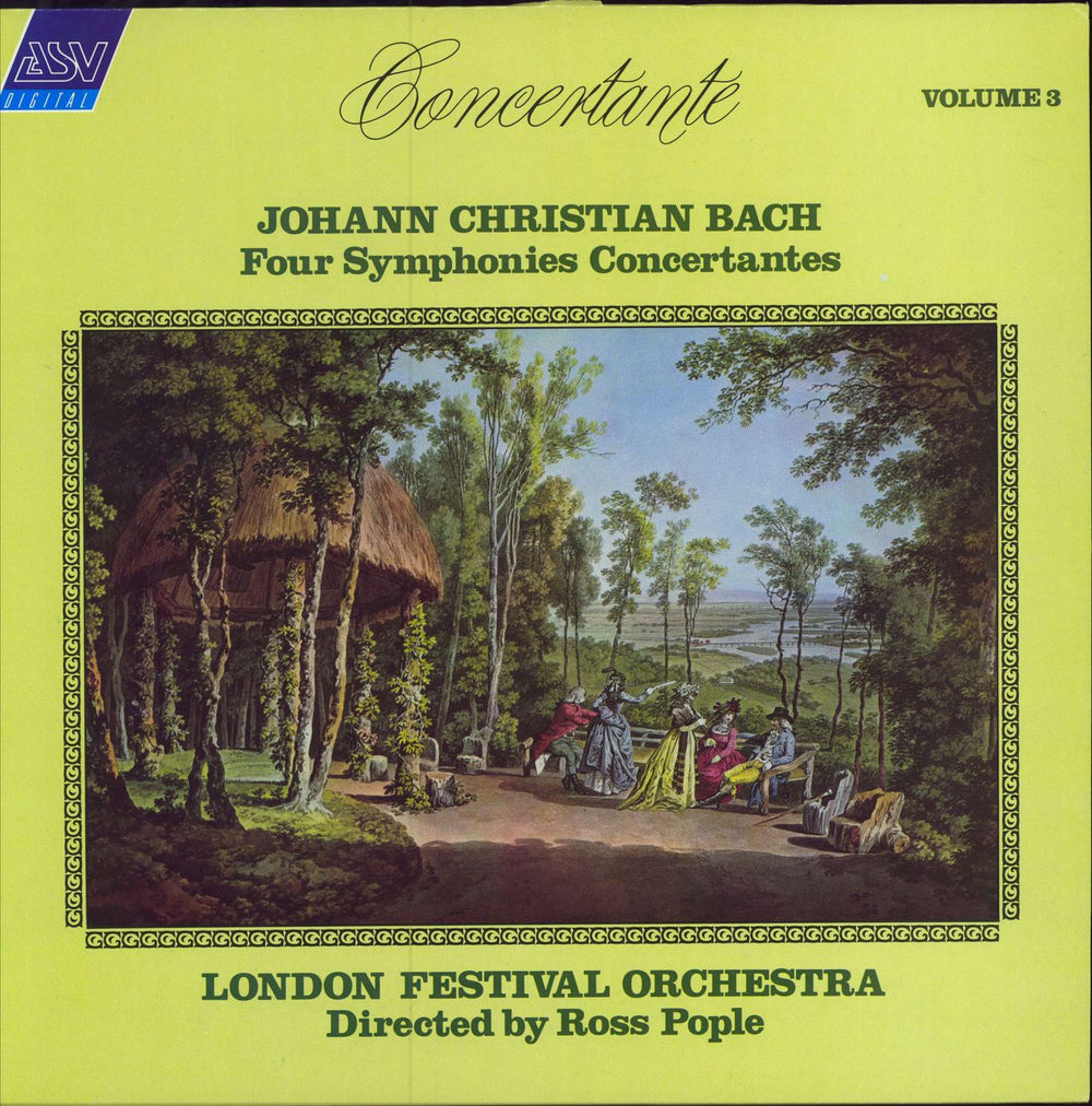 The London Festival Orchestra Johann Christian Bach: Four Symphonies Concertantes UK vinyl LP album (LP record) DCA651