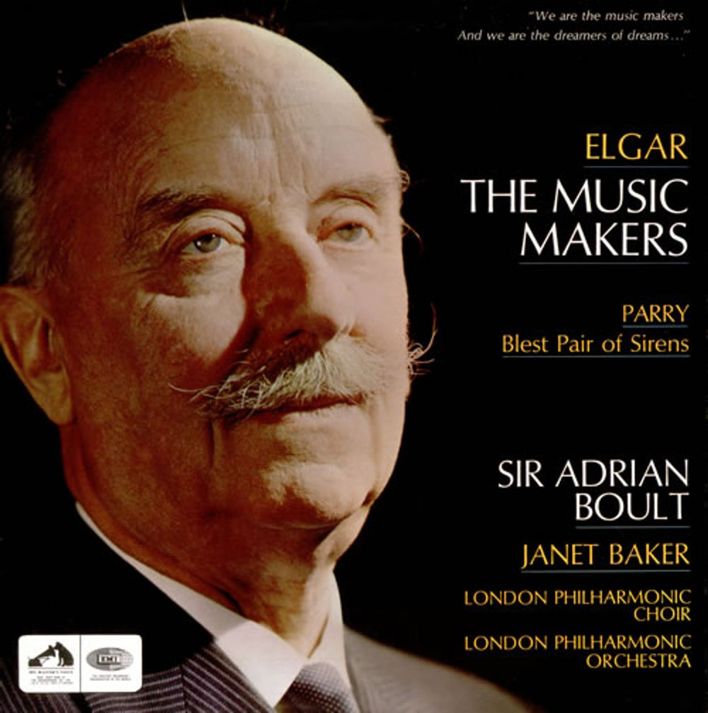 The London Philharmonic Orchestra Elgar: The Music Makers / Parry: Blest Pair of Sirens UK vinyl LP album (LP record) ASD2311