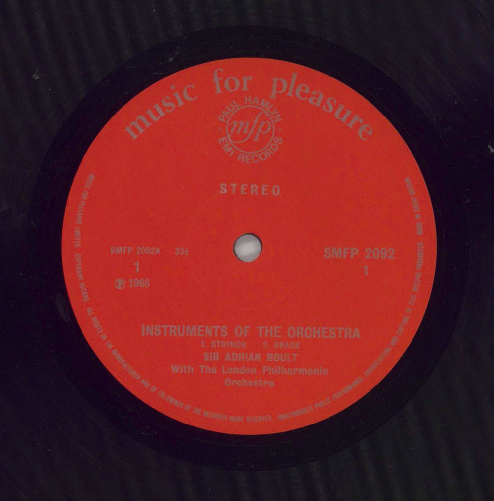 The London Philharmonic Orchestra The Instruments Of The Orchestra UK vinyl LP album (LP record) XIZLPTH651375